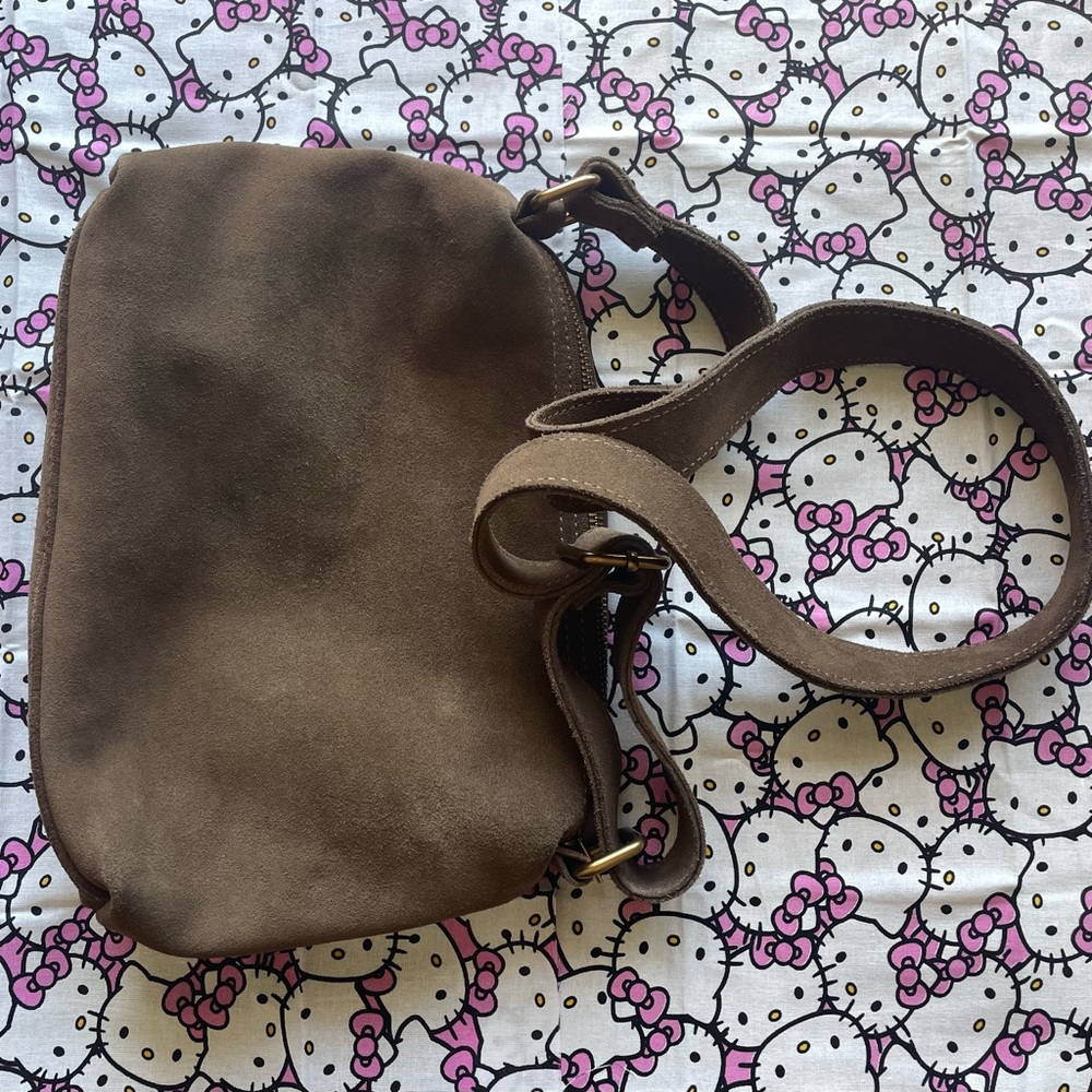 brandy melville suede bag
